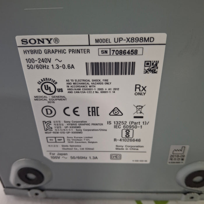Sony Sony UP-X898MD Hybrid Graphic Printer CR and Imagers reLink Medical