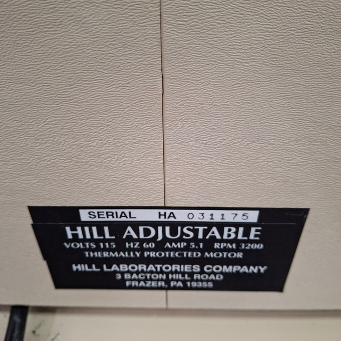 Hill Laboratories Co. Hill Laboratories Co. Hill Adjustable Chiropractic Table Exam Chairs / Tables reLink Medical