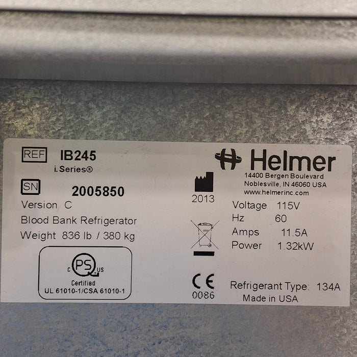 Helmer Inc Helmer Inc IB245 Double Door Refrigerator Research Lab reLink Medical
