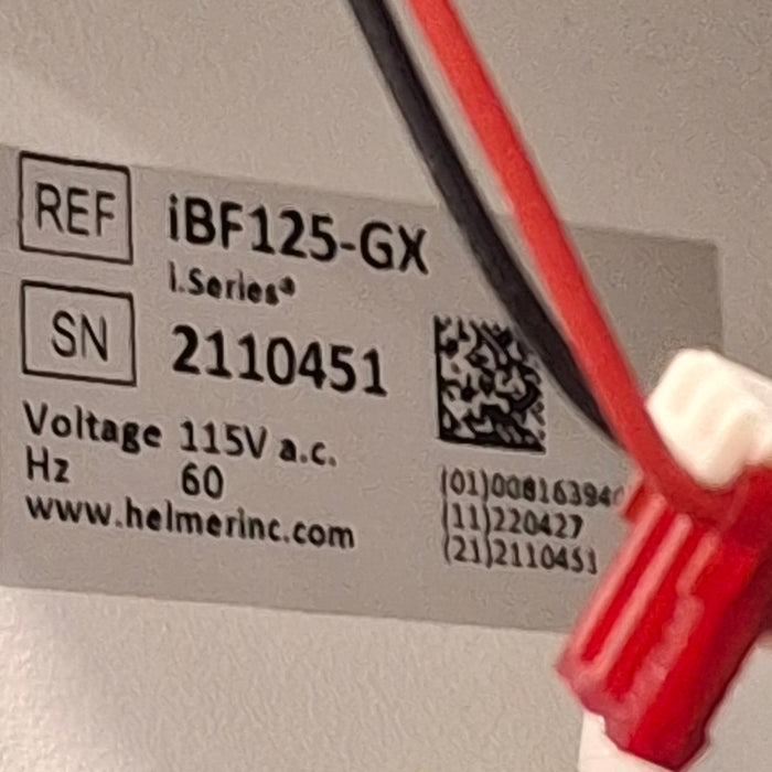 Helmer Inc iBF125-GX Blood Bank Fridge