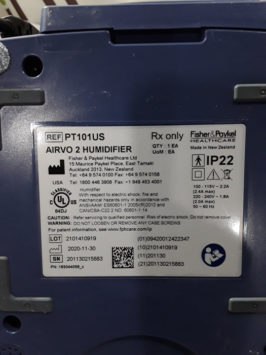 Fisher & Paykel Fisher & Paykel Airvo 2 Humidified High Flow Therapy Unit Respiratory reLink Medical