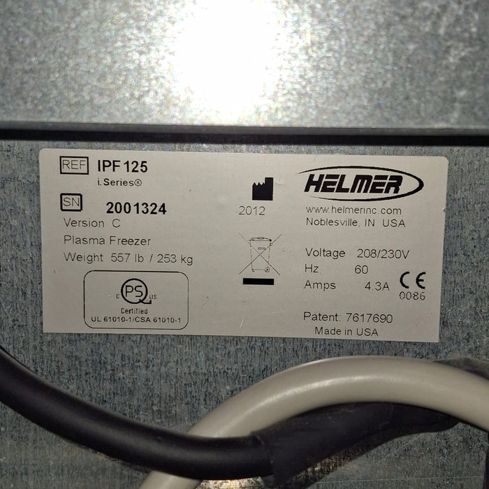 Helmer Inc Helmer Inc IPF125 Single Door Laboratory Plasma Freezer Research Lab reLink Medical