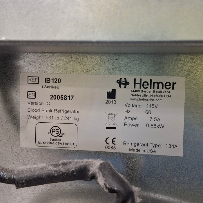 Helmer Inc Helmer Inc IB120 Blood Bank Fridge Research Lab reLink Medical