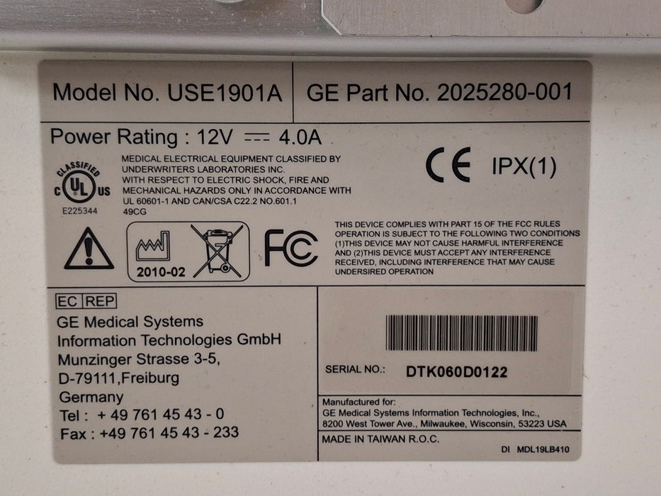 GE Healthcare CDA19T Patient Monitor