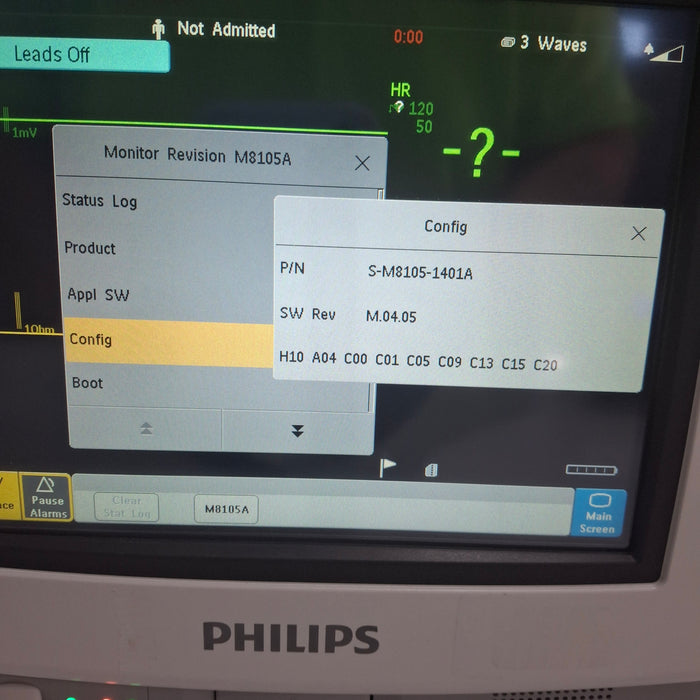 Philips Intellivue MP5 - ECG, Fast SpO2, NIBP Patient Monitor