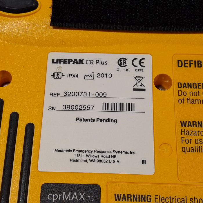 Medtronic LifePak CR Plus Defibrillator