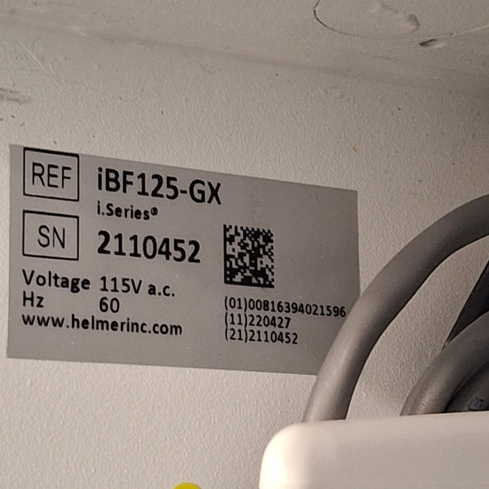 Helmer Inc iBF125-GX Blood Bank Fridge