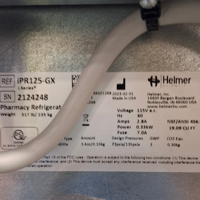 Helmer Inc iPR125-GX Pharmacy Refrigerator