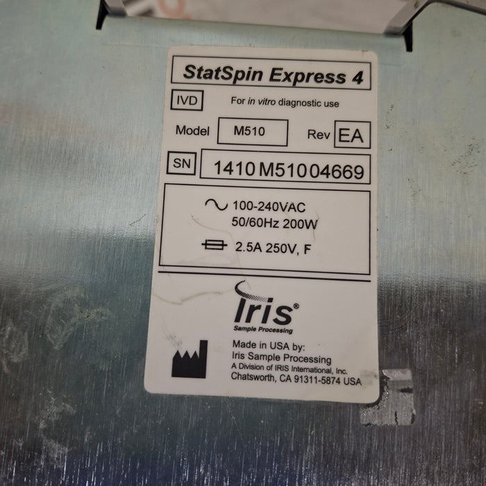 IRIS Medical IRIS Medical StatSpin Express 4 Bench Top Centrifuge Centrifuges reLink Medical
