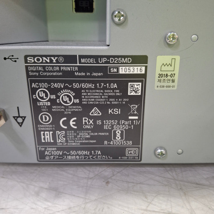 Sony UP-D25MD Digital Color Printer