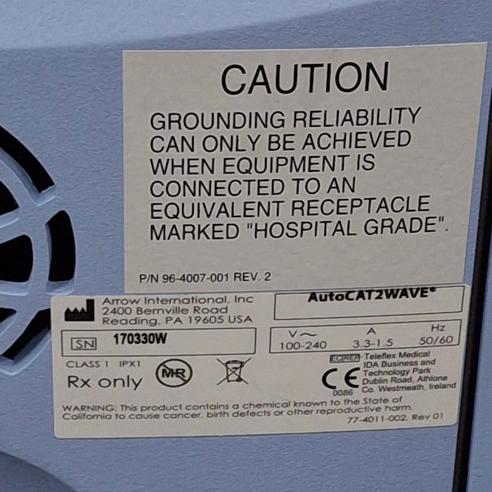 Arrow International AutoCat2 Wave IABP Intra-Aortic Ballon Pump