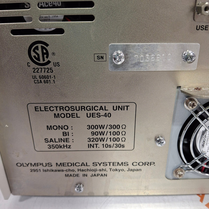 Olympus UES-40 Surgmaster Electrosurgical Unit