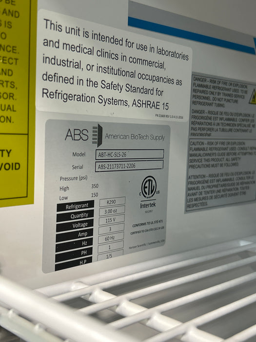 American BioTech Supply ABT-HC Medical Freezer