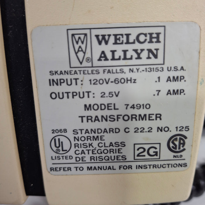 Welch Allyn 74910 Transformer Otoscope Ophthalmoscope