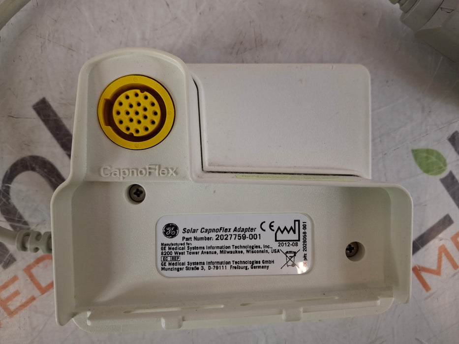 GE Healthcare Solar CapnoFlex 2027759-001 Adapter