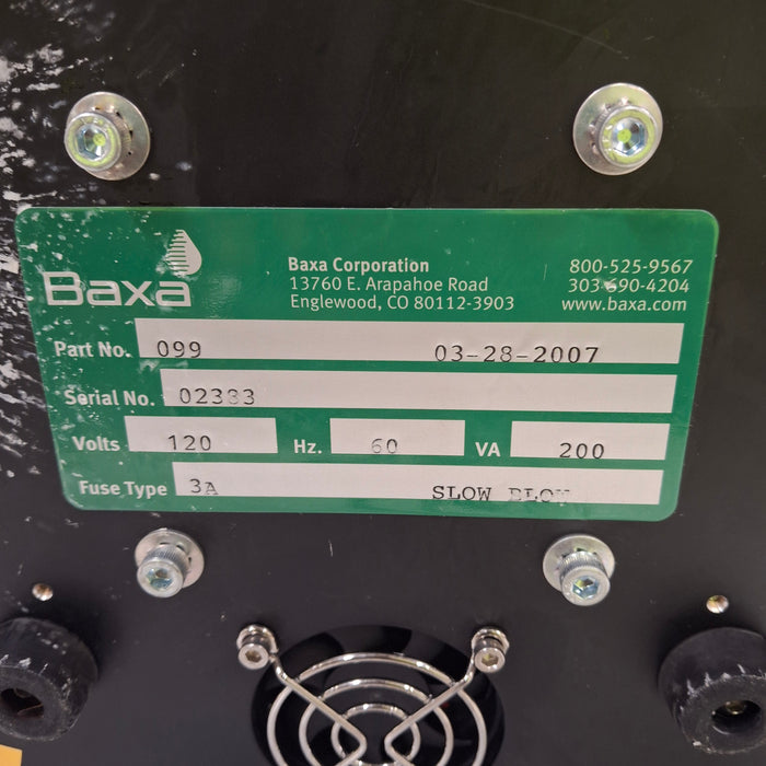 Baxa Corporation Repeater Pump Peristaltic Fluid Transfer