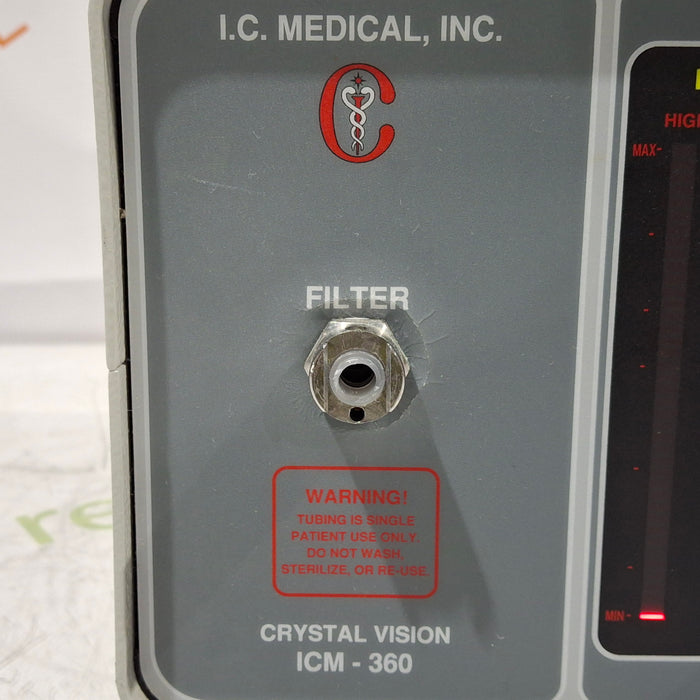 I.C. Medical, Inc. I.C. Medical, Inc. Crystal Vision EBS Surgical Smoke Evacuation System Surgical Equipment reLink Medical