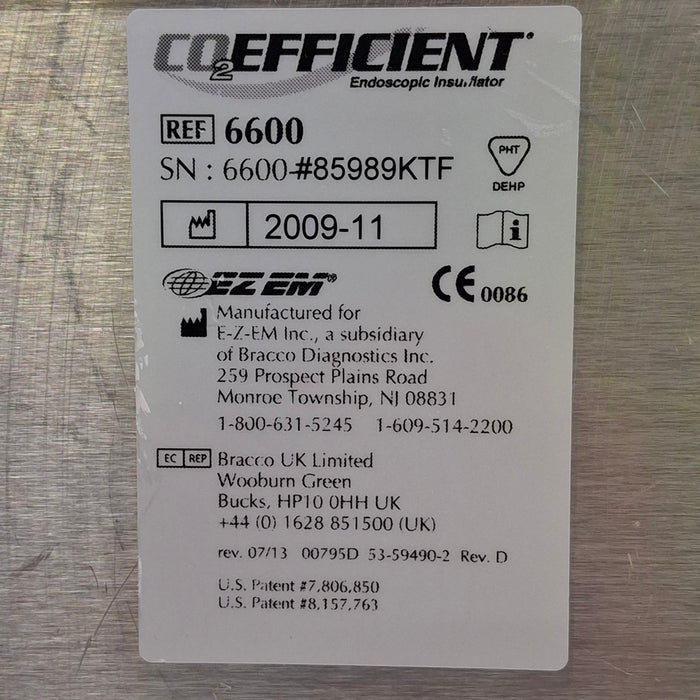 EZ EM Products EZ EM Products 6600 CO2 Efficient Insufflator Rigid Endoscopy reLink Medical