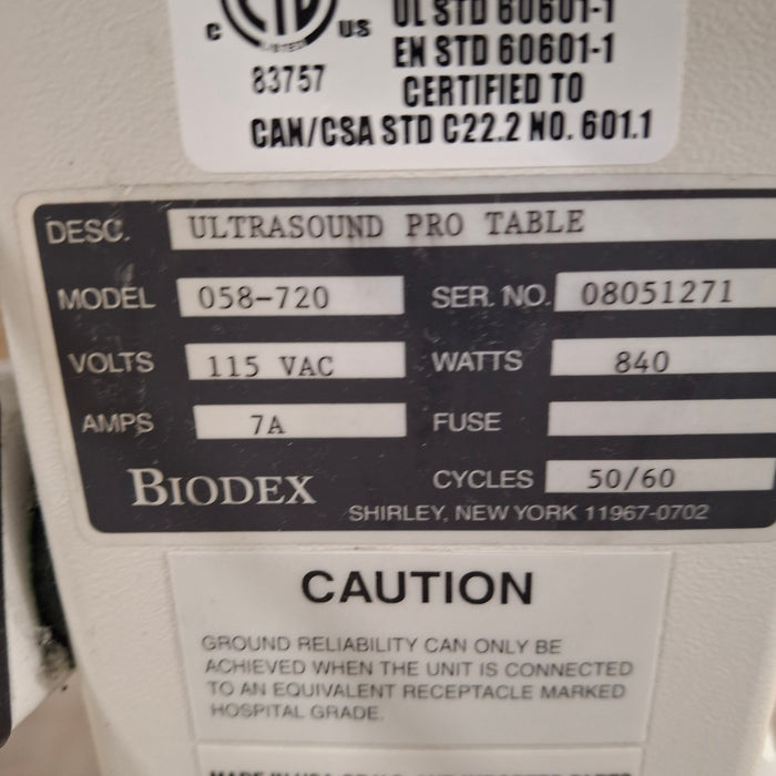 Biodex Biodex 058-720 Ultrasound Pro Table Ultrasound reLink Medical