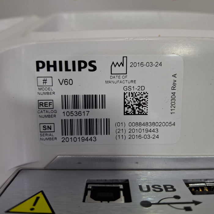 Philips Philips Respironics V60 BiPAP Ventilator Respiratory reLink Medical