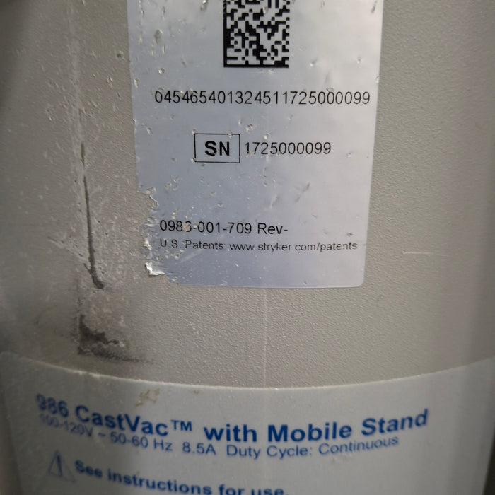 Stryker 940 Cast Saw with 986 Cast Vac