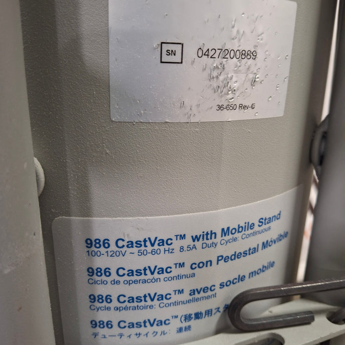 Stryker 940 Cast Saw with 986 Cast Vac