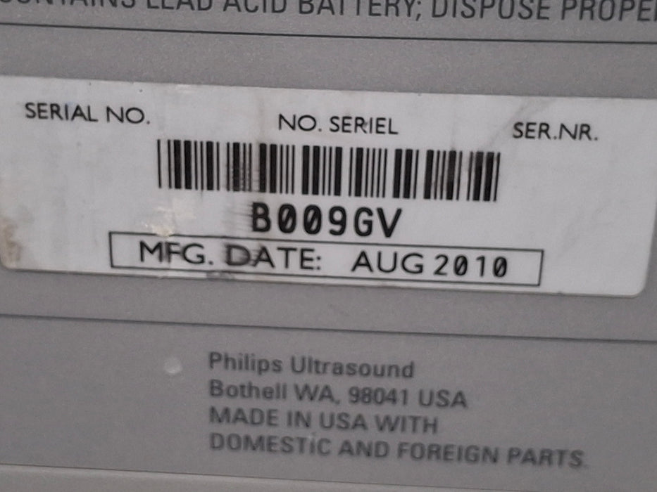 Philips IE33 F-G Cart Ultrasound