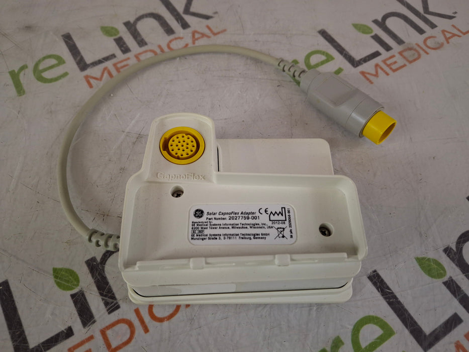 GE Healthcare Solar CapnoFlex 2027759-001 Adapter