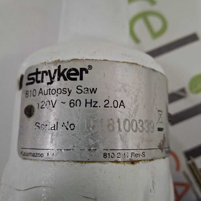 Stryker Stryker 810 Autopsy Saw Surgical Power Instruments reLink Medical