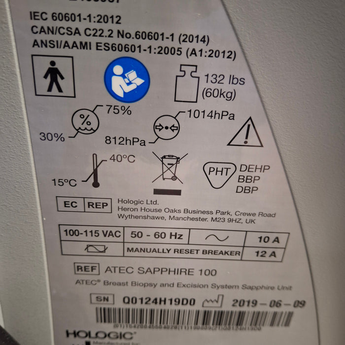 Hologic, Inc. Hologic, Inc. Atec Sapphire breast biopsy machine X-Ray Equipment reLink Medical