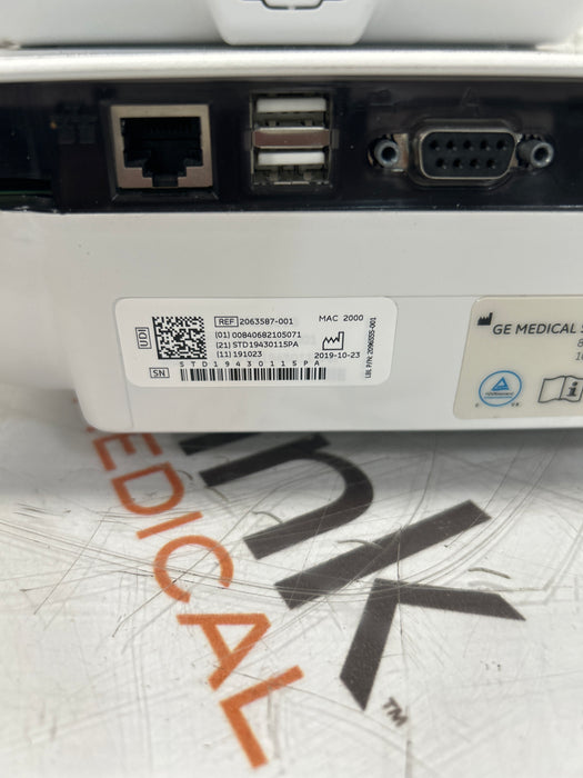 GE Healthcare GE Healthcare MAC 2000 ECG Cardiology reLink Medical