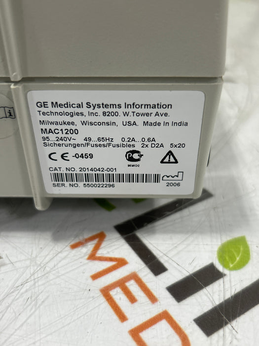 GE Healthcare GE Healthcare MAC 1200 ECG Cardiology reLink Medical