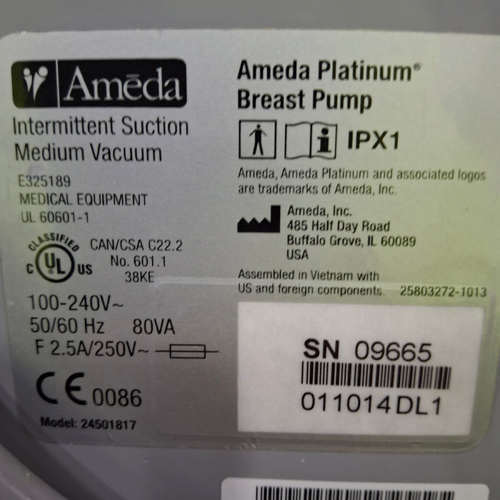Ameda Platinum Breast Pump