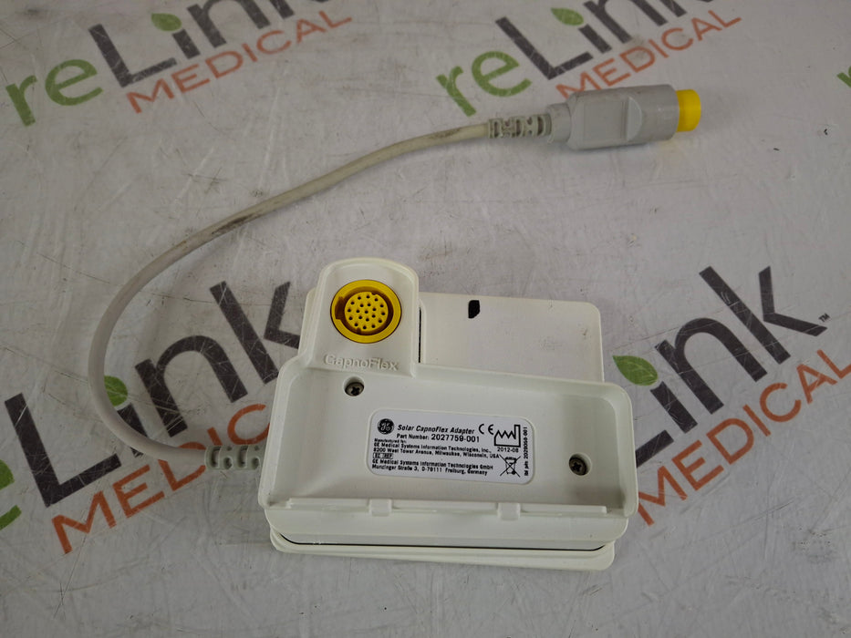 GE Healthcare Solar CapnoFlex 2027759-001 Adapter