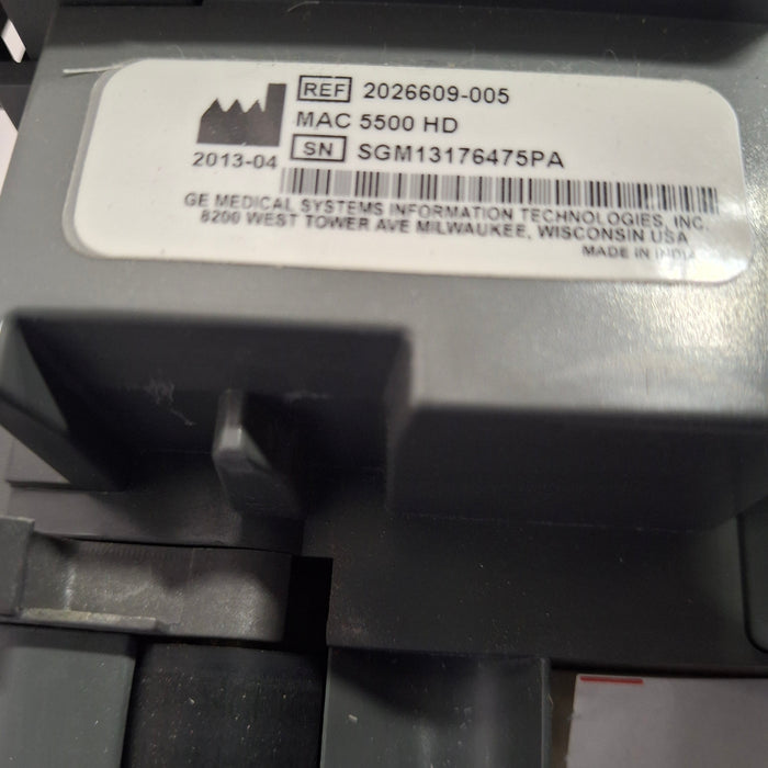 GE Healthcare GE Healthcare MAC 5500 HD ECG without CAM Module Cardiology reLink Medical