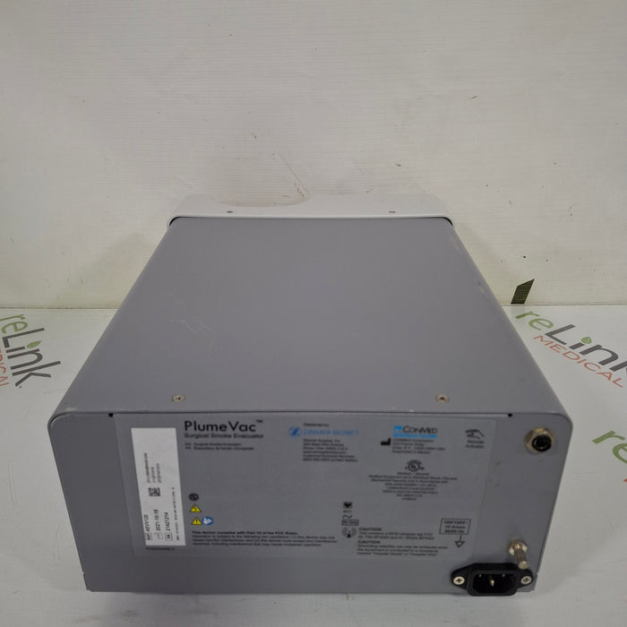 Zimmer Zimmer PlumeVac AEVV120 Surgical Smoke Evacuator Surgical Equipment reLink Medical