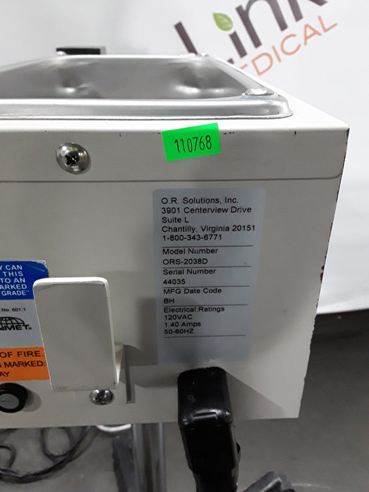 OR Solutions OR Solutions ORS-2038D Solution Warmer Surgical Equipment reLink Medical