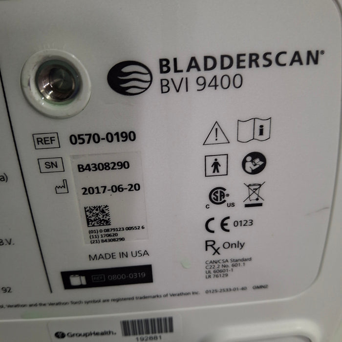 Verathon Medical, Inc BVI 9400 Bladderscan