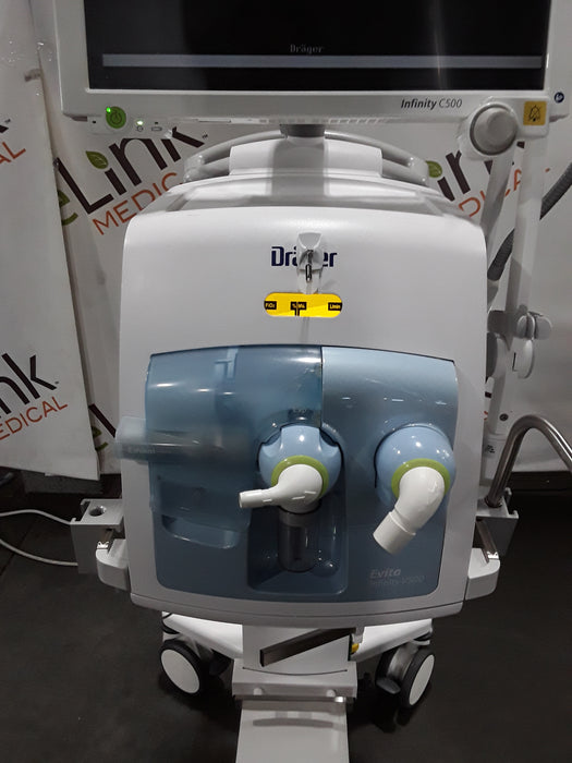 Draeger Medical Draeger Medical Evita Infinity V500 Ventilator Respiratory reLink Medical