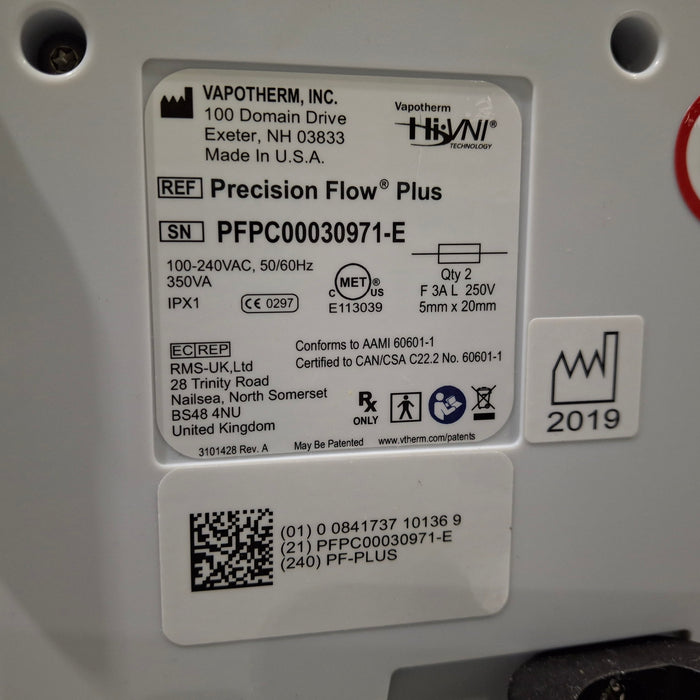 Vapotherm Vapotherm Precision Flow Plus Meter Humidifier Respiratory reLink Medical