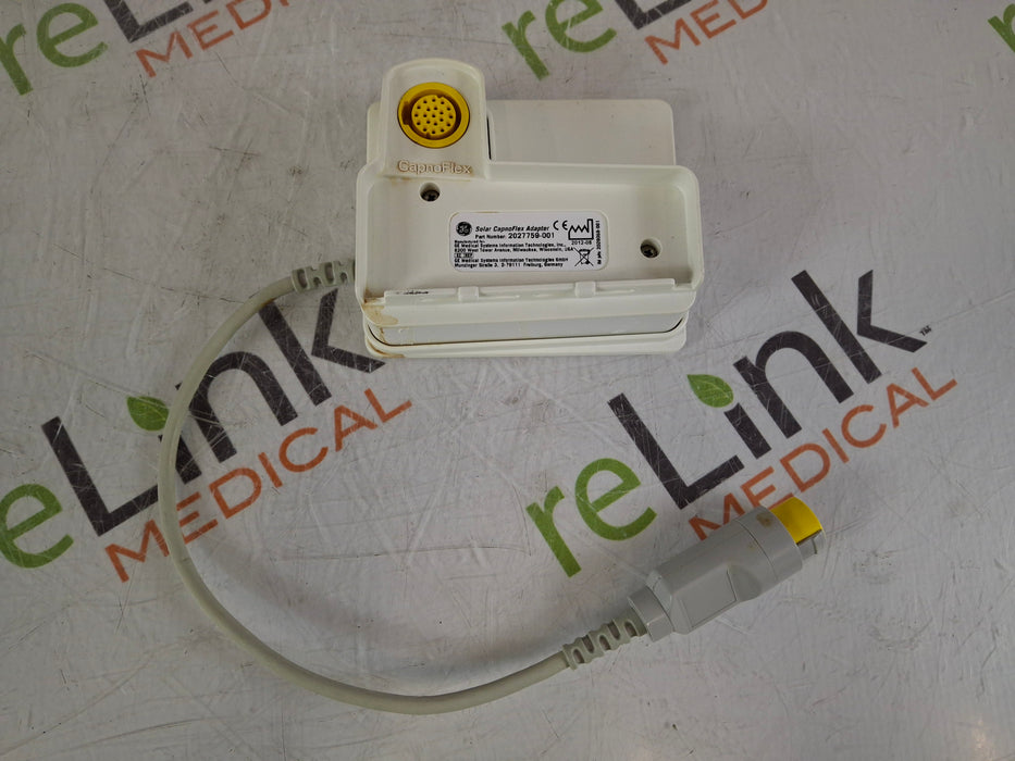 GE Healthcare Solar CapnoFlex 2027759-001 Adapter