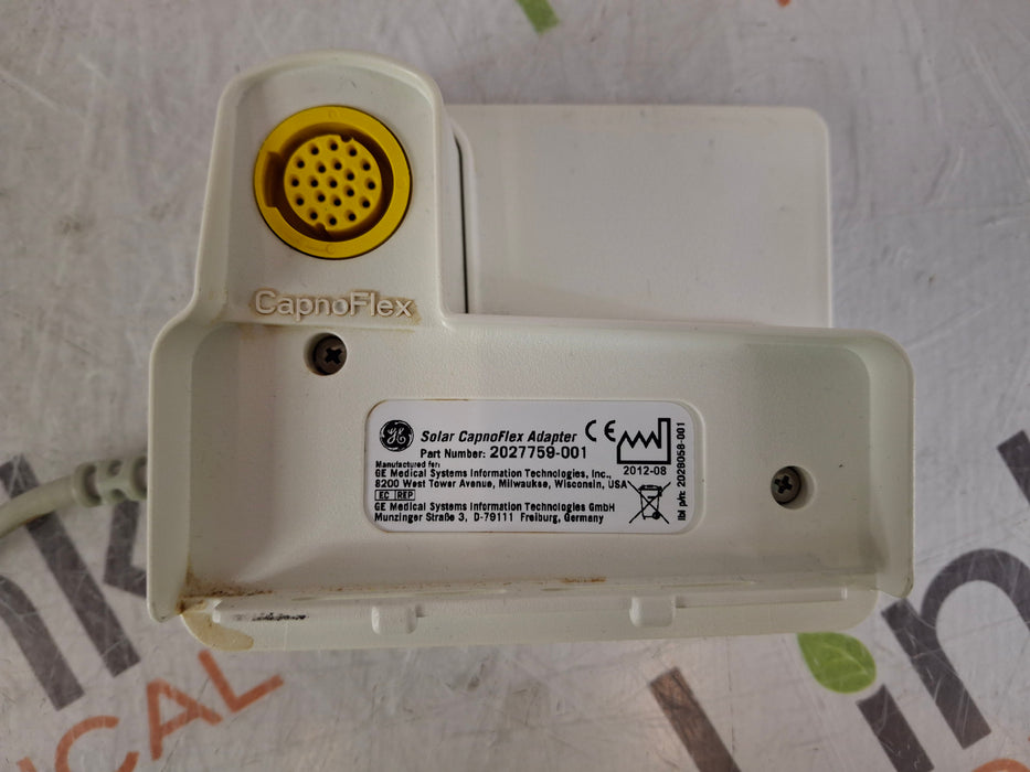 GE Healthcare Solar CapnoFlex 2027759-001 Adapter