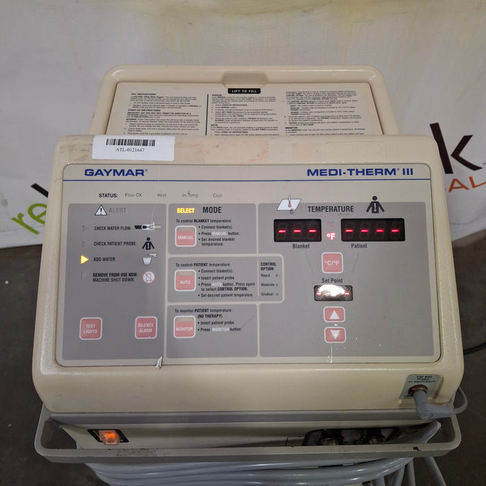 Gaymar Medi-Therm III MTA6900 Hyper/Hypothermia Machine