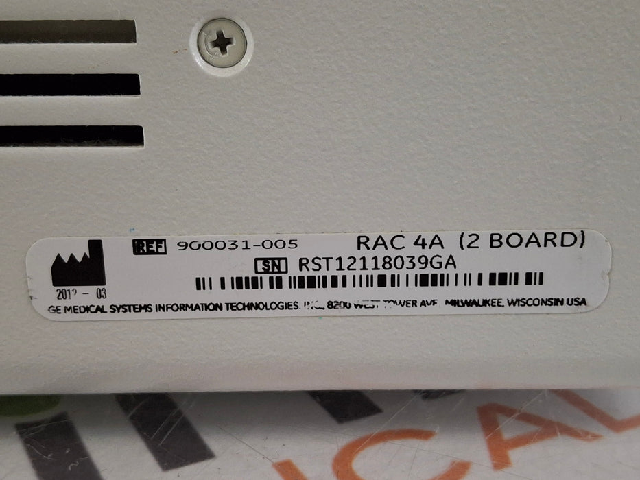 GE Healthcare TRAM-RAC 4A Module Rack