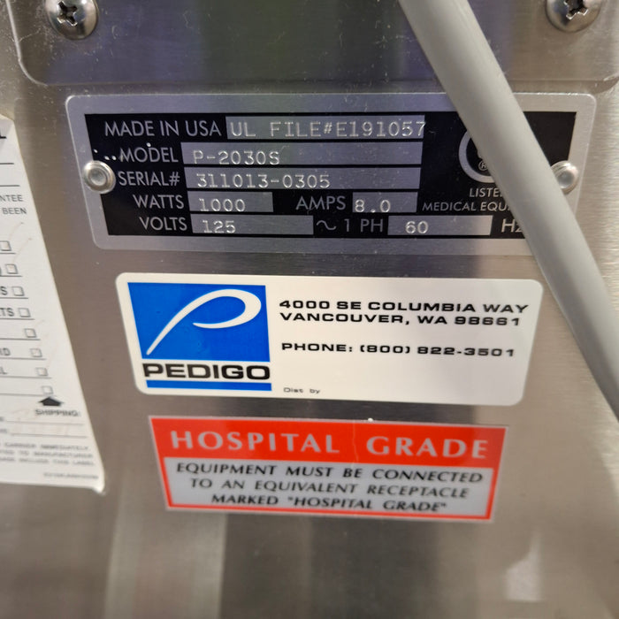 Pedigo Products, Inc. Pedigo Products, Inc. P-2030-S Blanket Warming Cabinet Medical Furniture reLink Medical