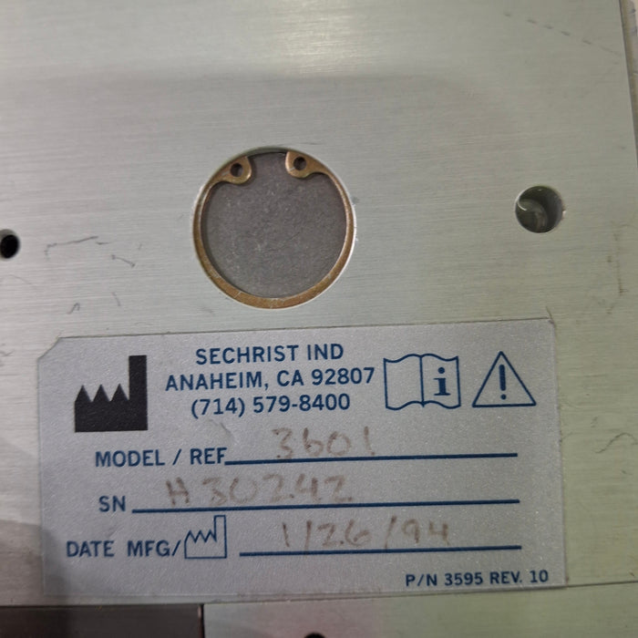 Sechrist 3500HL Air-Oxygen Mixer