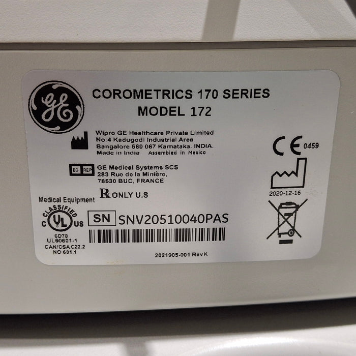 GE Healthcare GE Healthcare Corometrics 170 Series Model 172 Fetal Monitor Patient Monitors reLink Medical