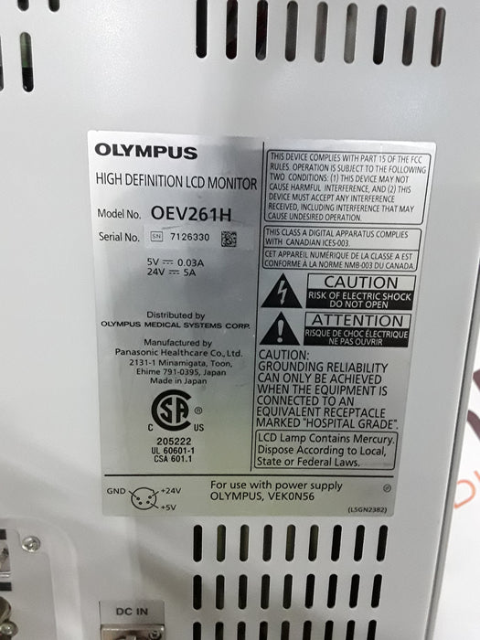 Olympus OEV261H 26" LCD Endoscopy Monitor