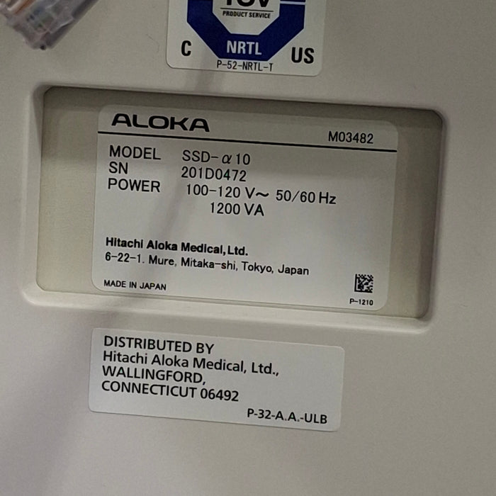 Aloka Prosound Alpha 10 Premier Ultrasound