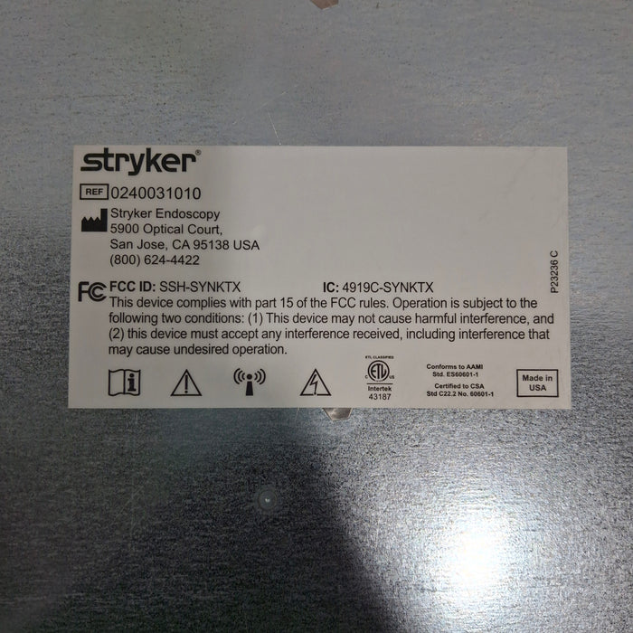 Stryker Stryker Wireless Transmitter Synk Wireless platform Surgical Equipment reLink Medical